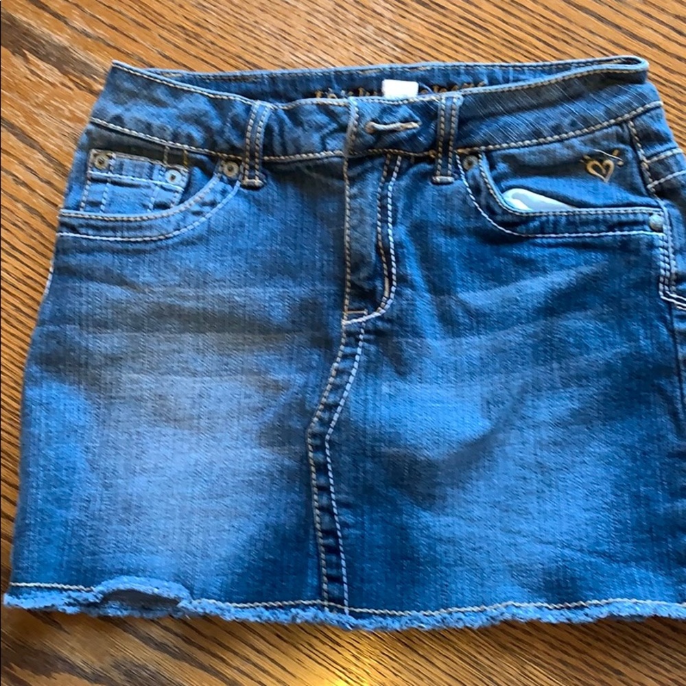 Justice size 12 girls jeans skirt